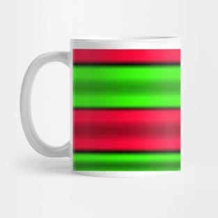 Green & Red Horizontal Stripes Mug